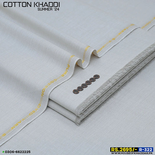 [COTTON KHADDI] R-322 Water Gray