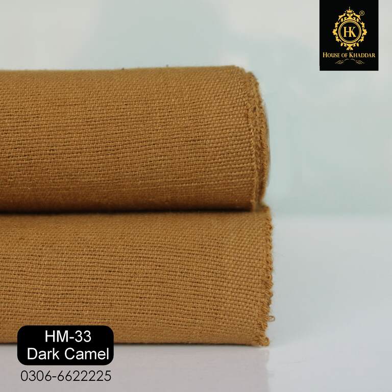 HM-33 Dark Camel (HANDMADE Kamalia Khaddar)