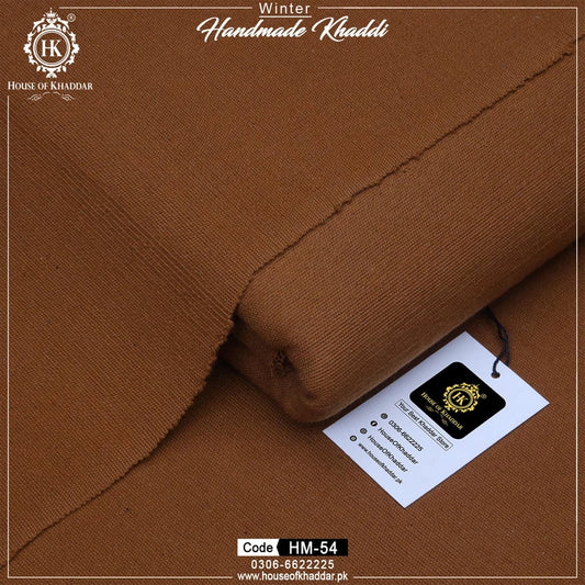 HM-54 Red Brown (Handmade Khaddar)