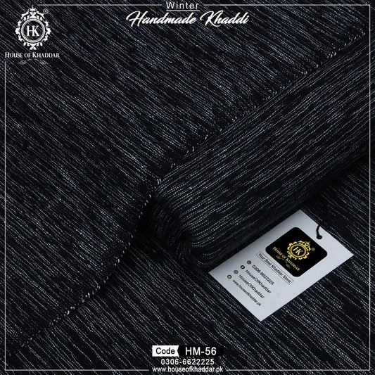 HM-56 TR Black Gray (Handmade Khaddar)