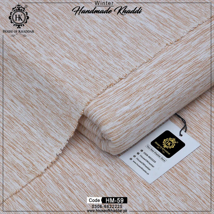 HM-59 TR Light Brown Self (Handmade Khaddar)