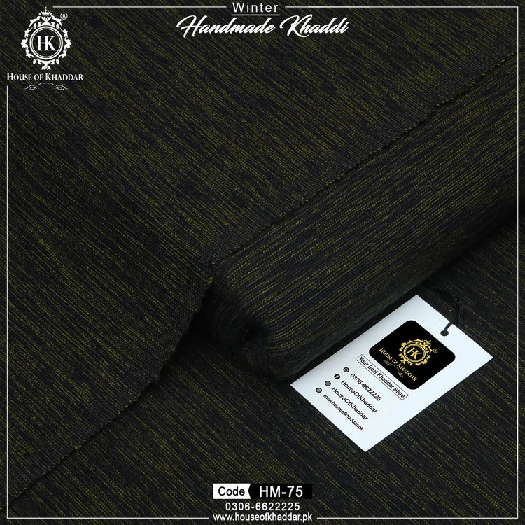 HM-75 Commando Green Self (Handmade Khaddar)