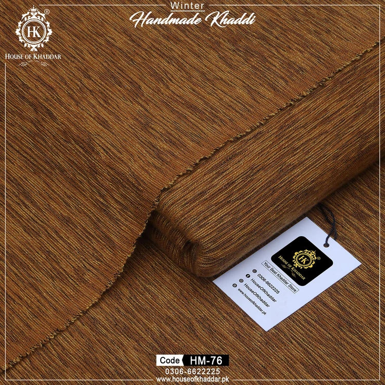HM-76 TR Rushy Brown (Handmade Khaddar)