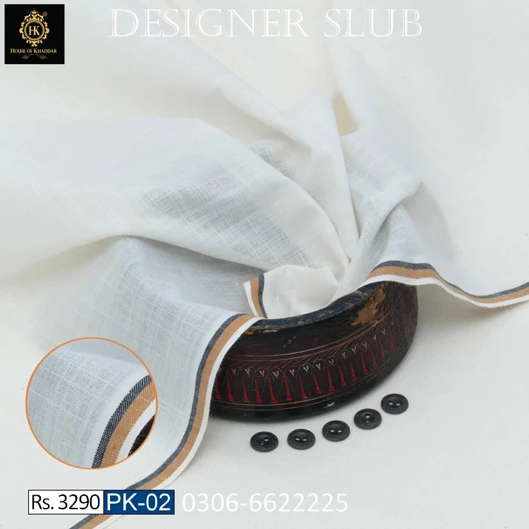 PK-02 Cream Self (Premium Khaddi-Summer Khaddar)