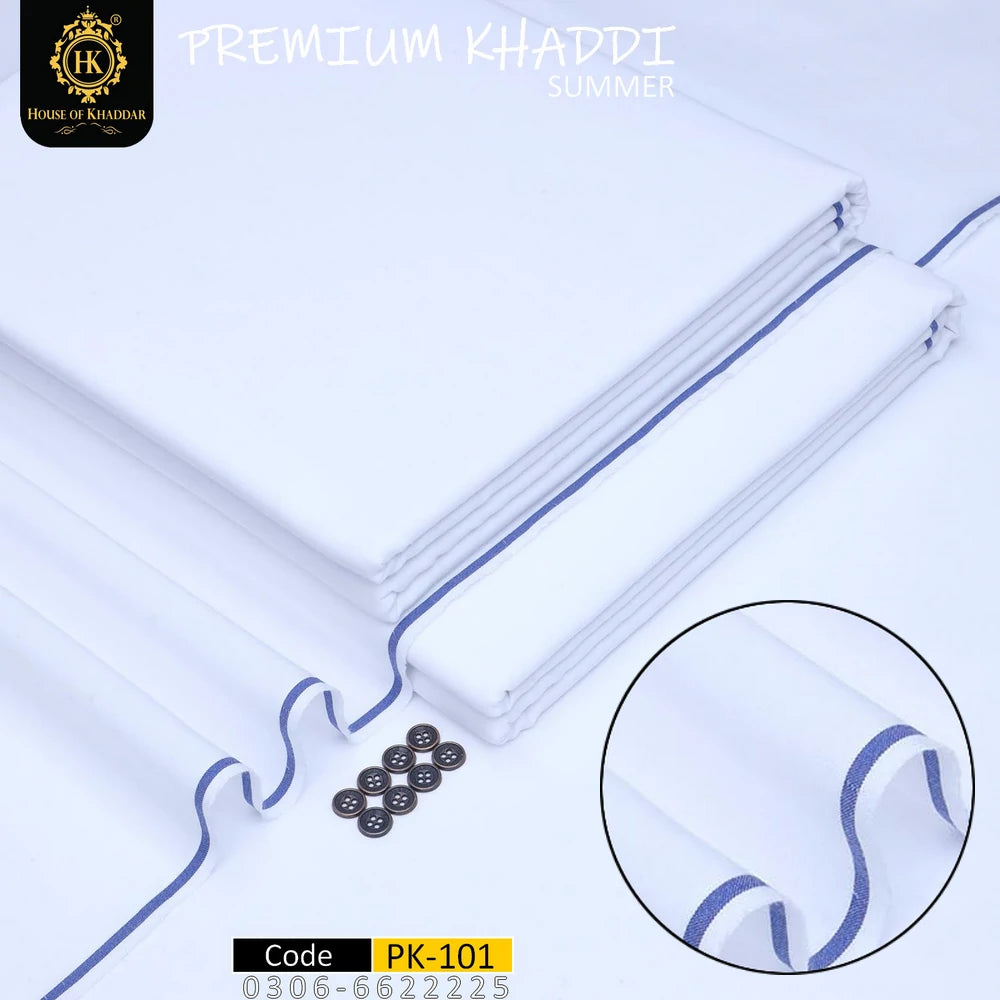 PK-101 Supreme White (Premium Khaddi Summer)