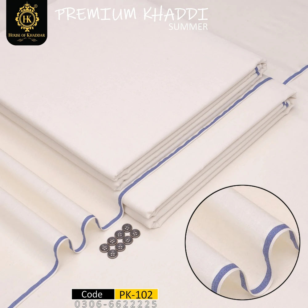 PK-102 Cream (Premium Khaddi-Summer Khaddar)