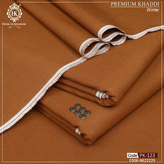 PK-123 Dark Brown (Premium Khaddi Winter)