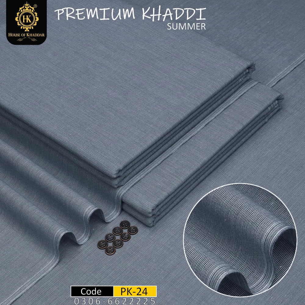 PK-24 Saleti Self (Premium Khaddi-Summer Khaddar)