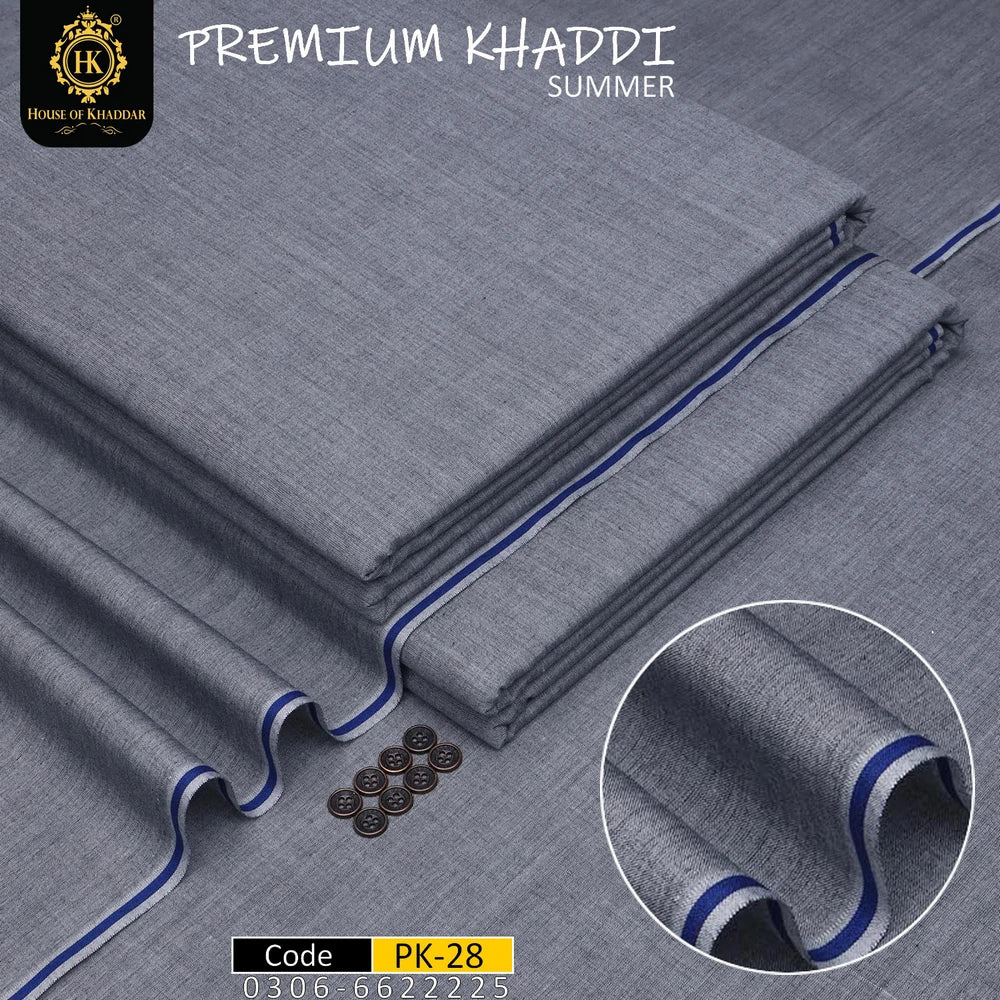 PK-28 Gray Anchor (Premium Khaddi-Summer Khaddar)