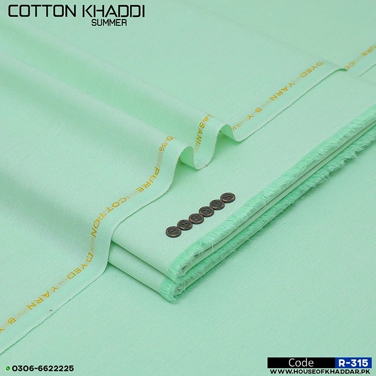 [COTTON KHADDI] R-315 Apple Green