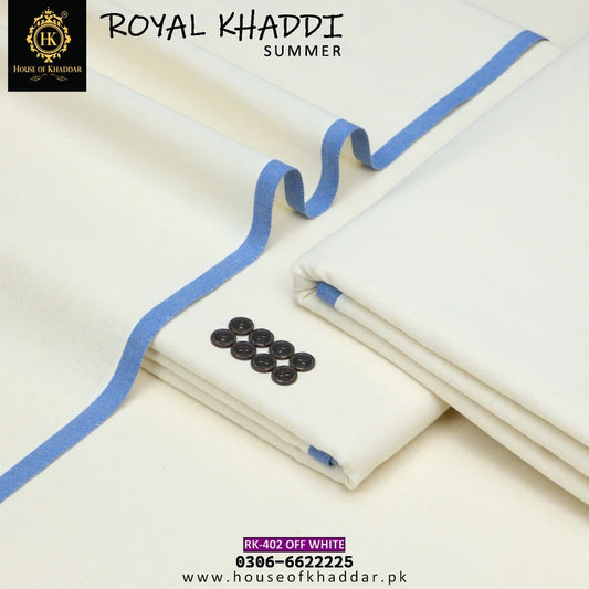 RK-402 Off White [ROYAL KHADDI SUMMER]