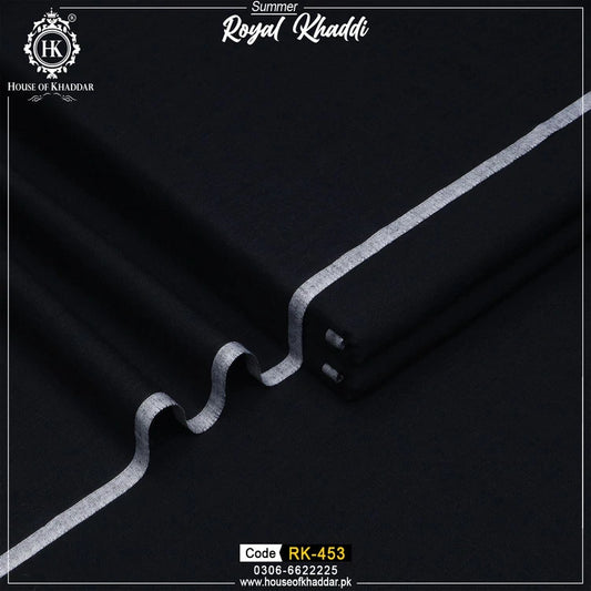 RK-453 Black (ROYAL KHADDI SUMMER)