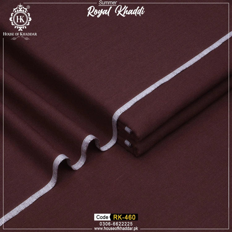 RK-460 Maroon (ROYAL KHADDI SUMMER)