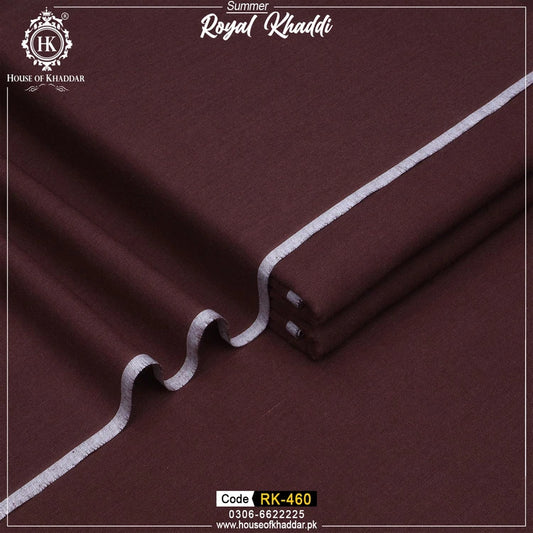 RK-460 Maroon (ROYAL KHADDI SUMMER)