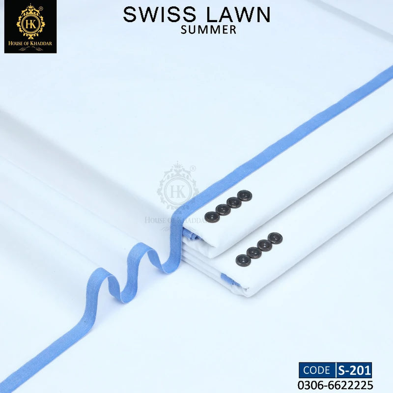 S-201 Extra White [SWISS LAWN KHADDI]