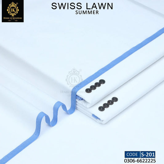 S-201 Extra White [SWISS LAWN KHADDI]