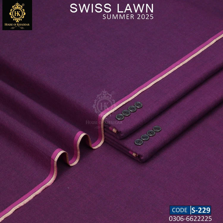 S-229 Fast Purple [SWISS LAWN KHADDI]