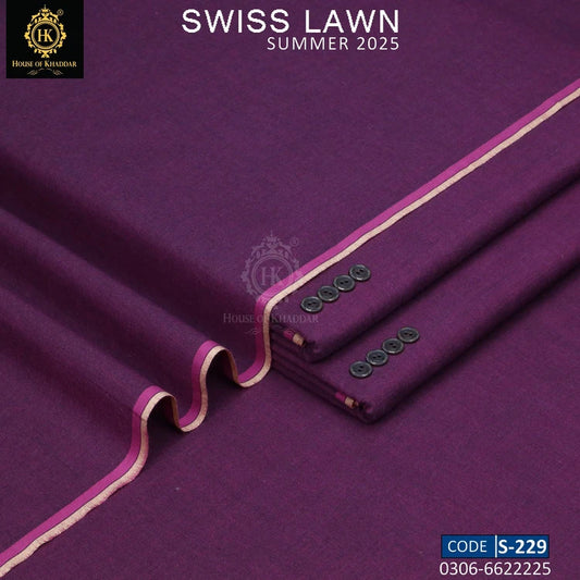 S-229 Fast Purple [SWISS LAWN KHADDI]