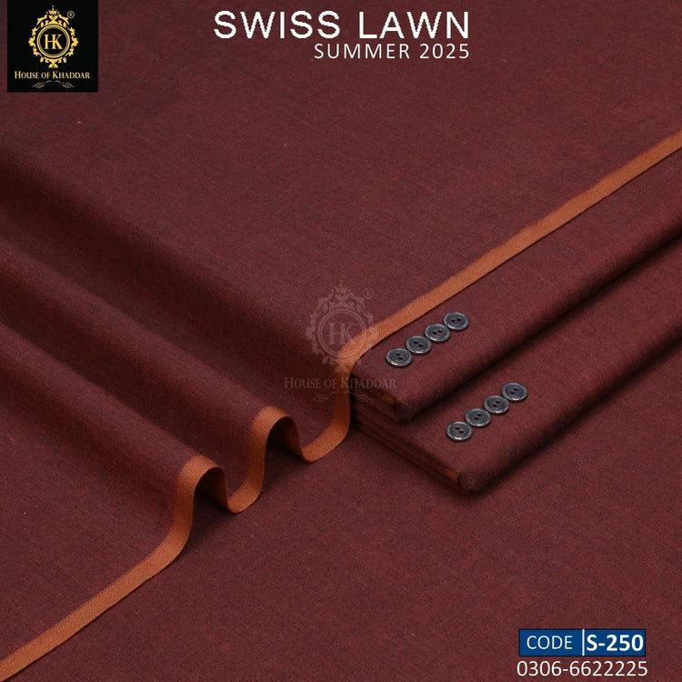 S-250 Soft Maroon [SWISS LAWN KHADDI]