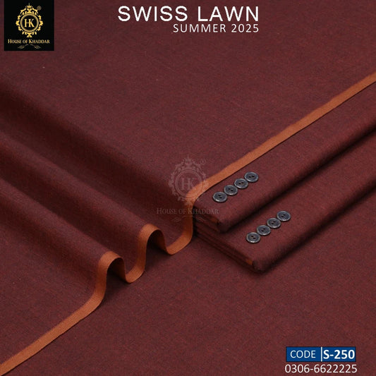 S-250 Soft Maroon [SWISS LAWN KHADDI]